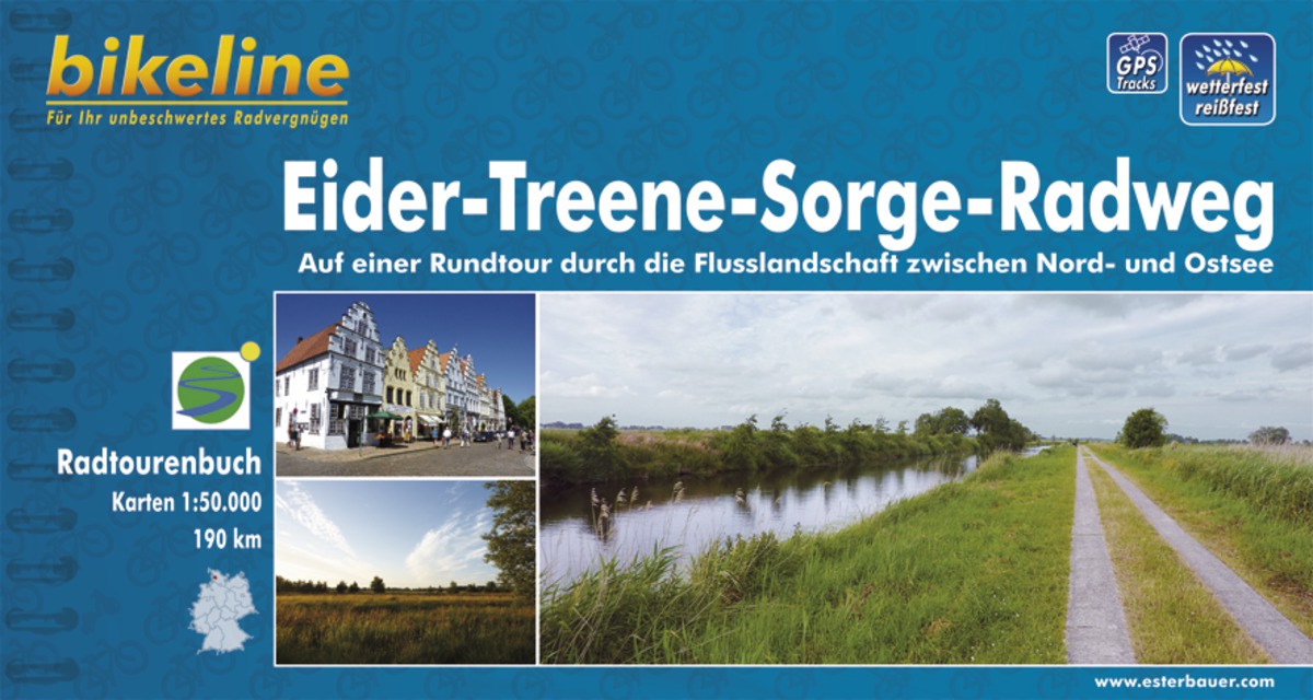 Online bestellen: Fietsgids Bikeline Eider-Treene-Sorge-Radweg | Esterbauer