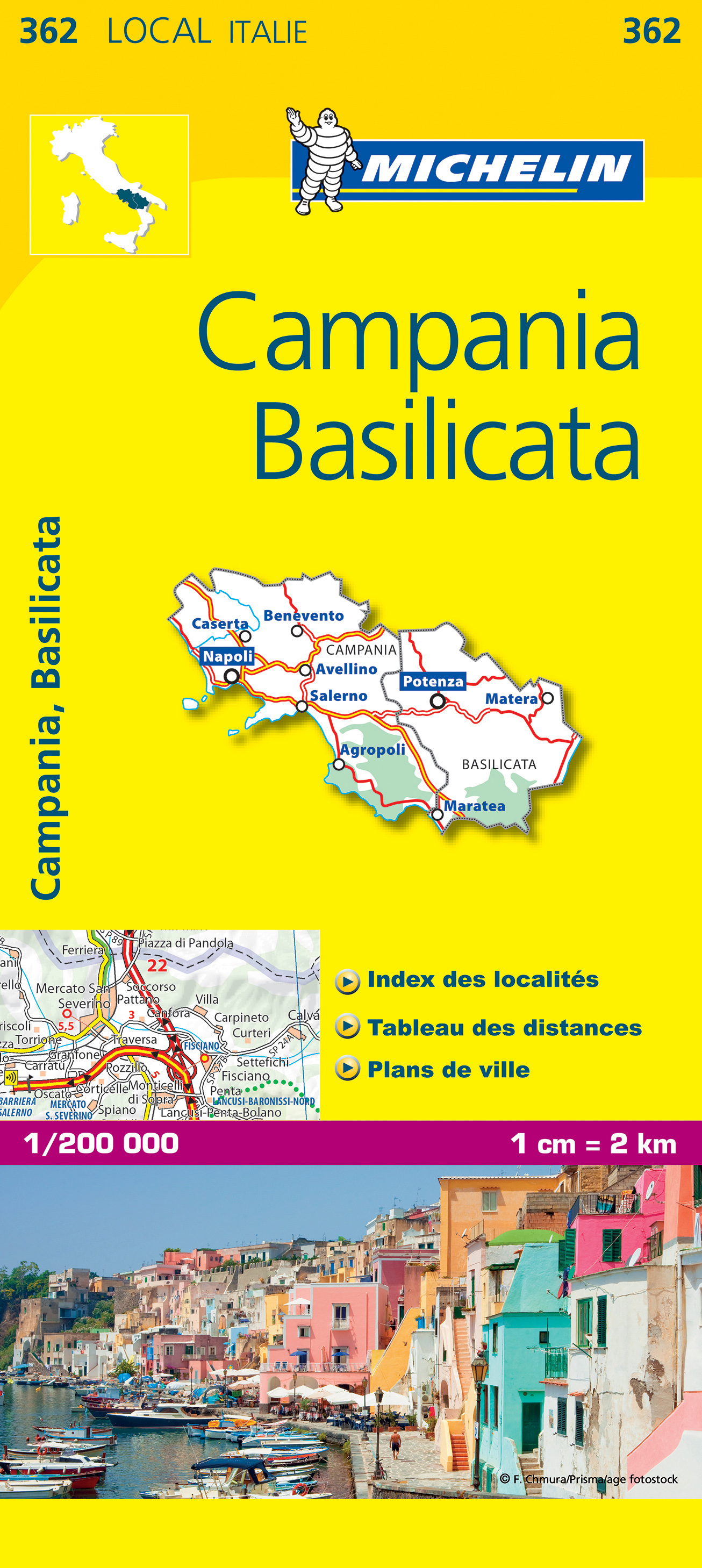 Online bestellen: Wegenkaart - landkaart 362 Campania, Basilicata | Michelin