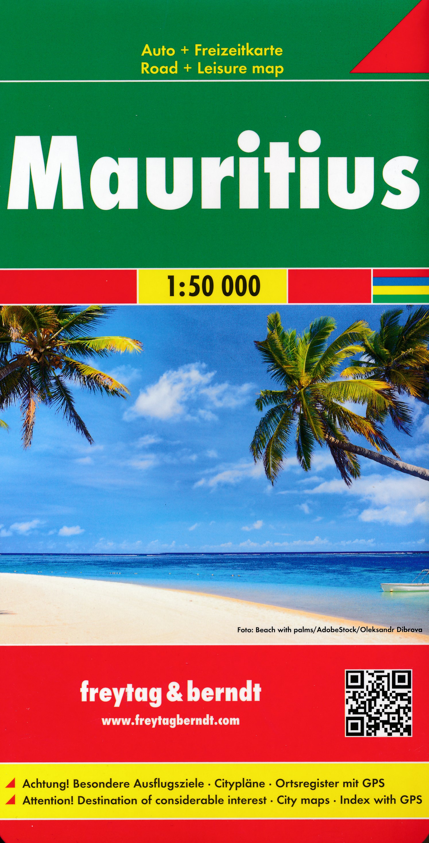 Online bestellen: Wegenkaart - landkaart Mauritius - Rodrigues | Freytag & Berndt