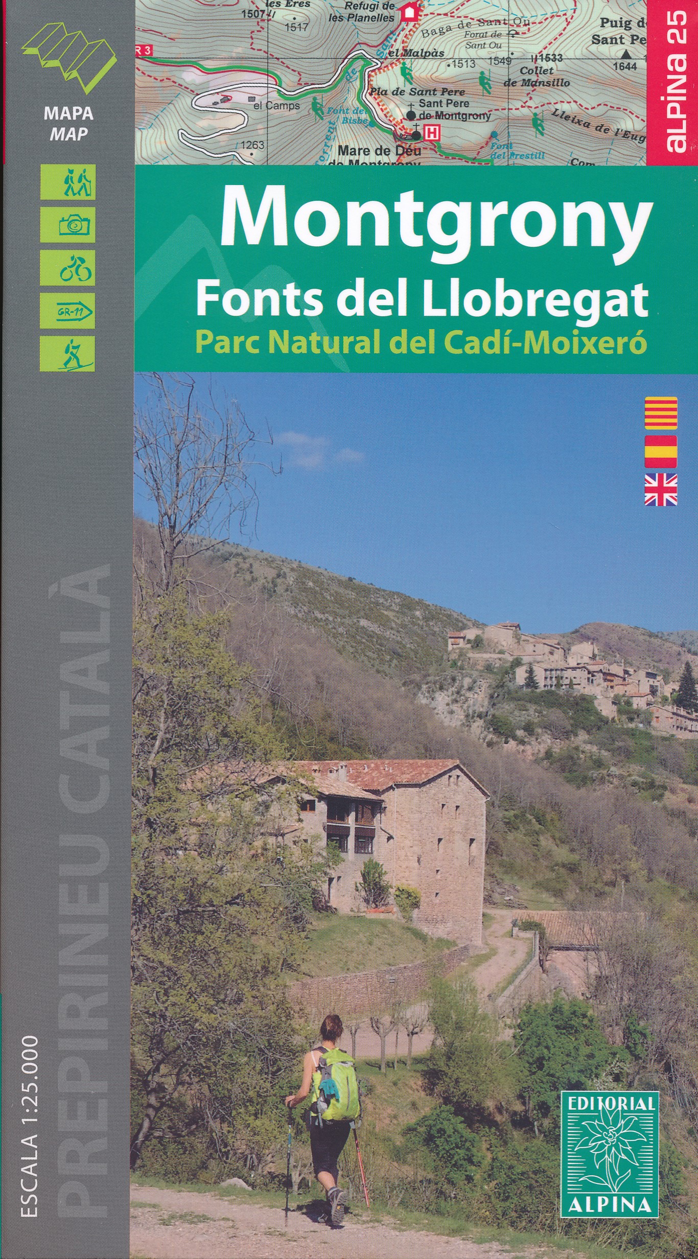 Online bestellen: Wandelkaart 38 Montgrony - Fonts del Llobregat | Editorial Alpina