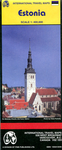 Wegenkaart landkaart Estonia / Estland | ITMB | 