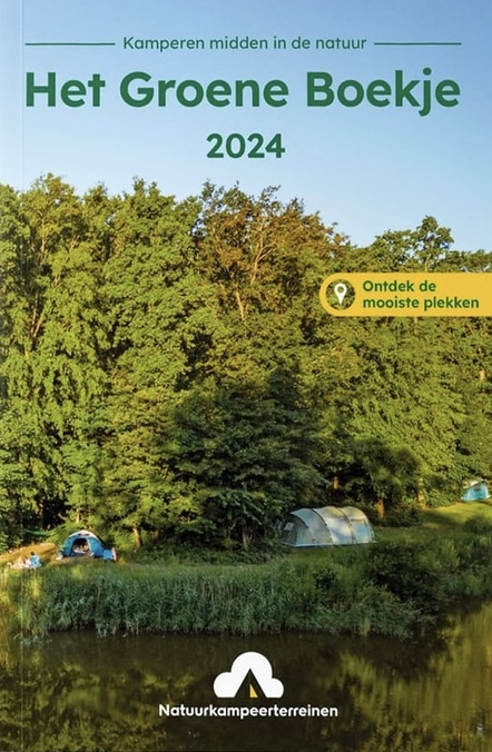 Online bestellen: Campinggids Het Groene Boekje 2024 met Natuurkampeerkaart - Natuurkamperterreinen | De Groene Koepel