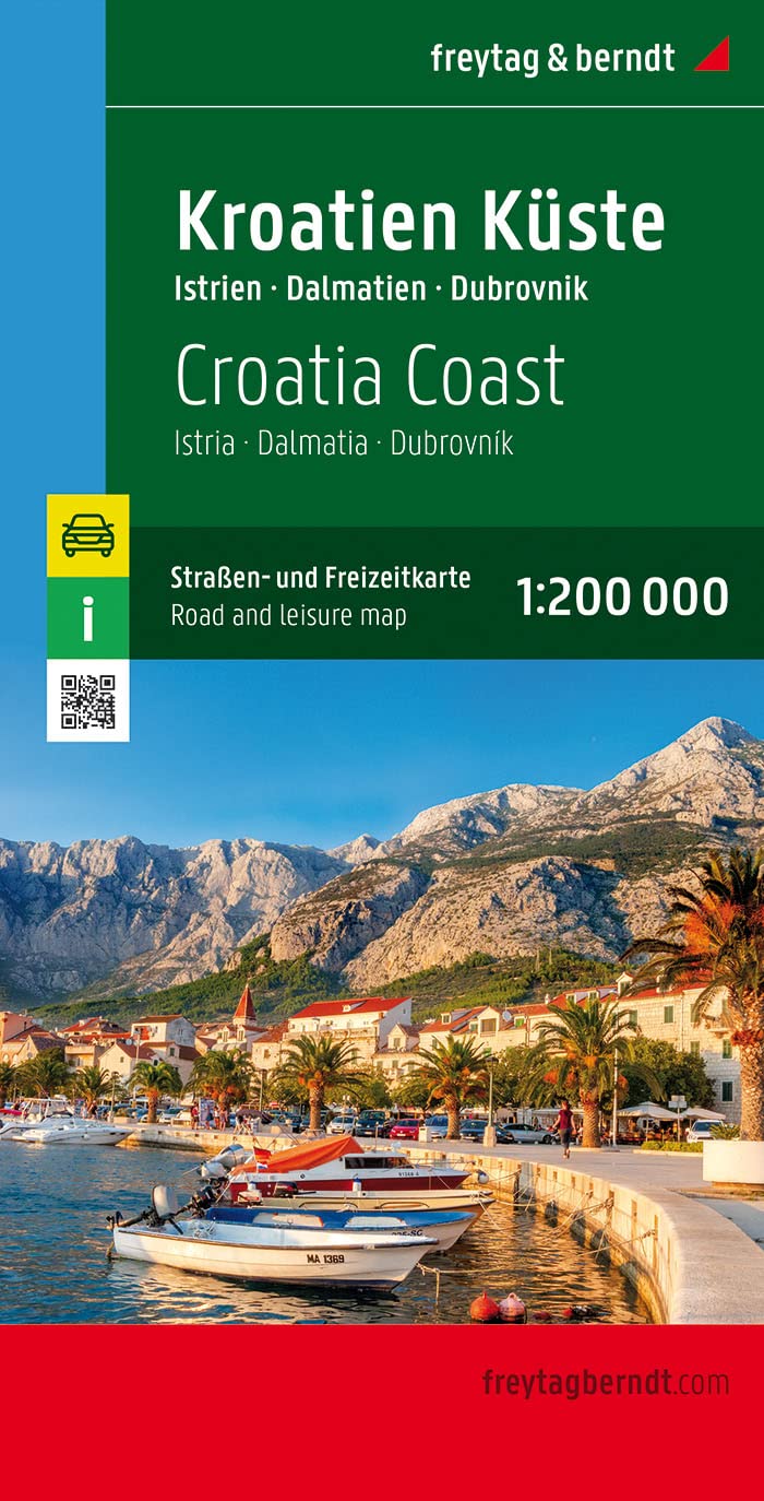 Online bestellen: Wegenkaart - landkaart Kroatië kust - Croatia Coast - Kroatien Küste | Freytag & Berndt