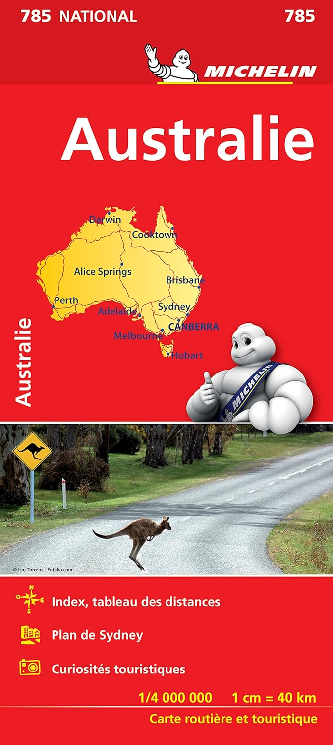 Online bestellen: Wegenkaart - landkaart 785 Australië - Australia | Michelin