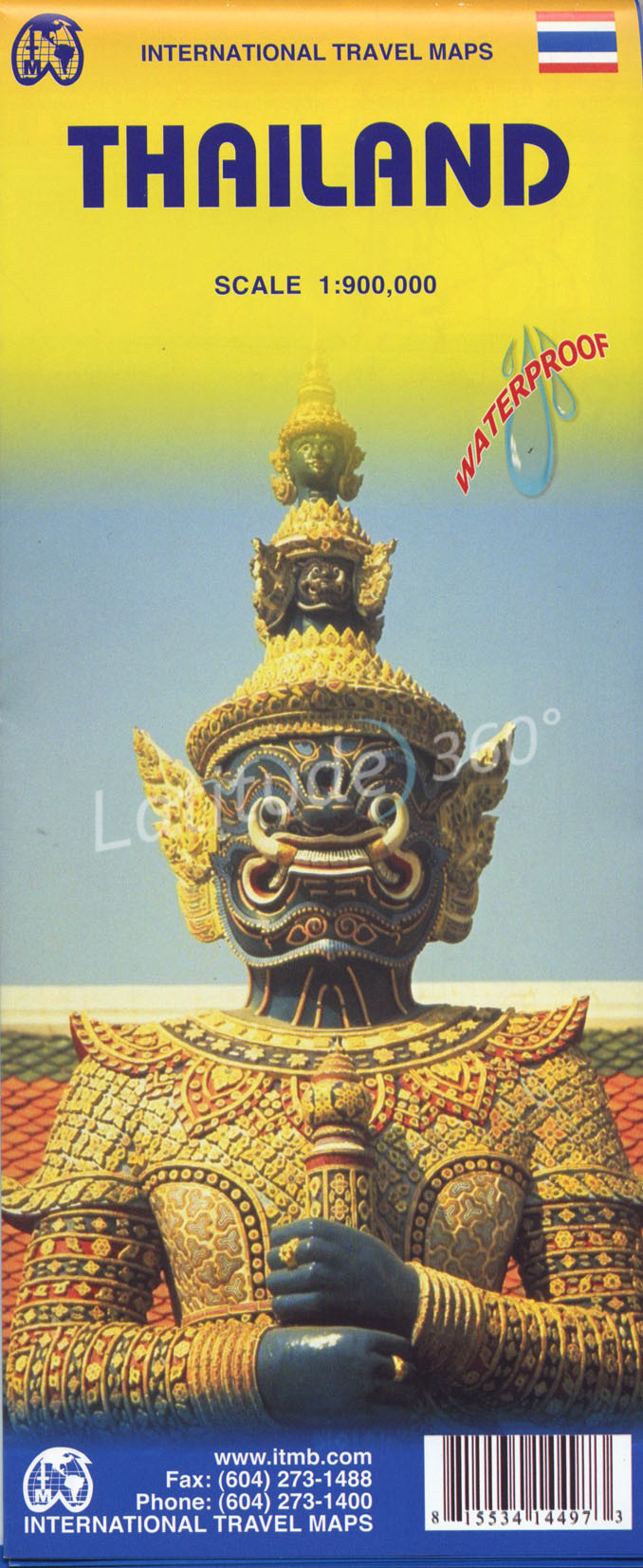 Landkaart wegenkaart Thailand | ITMB | 