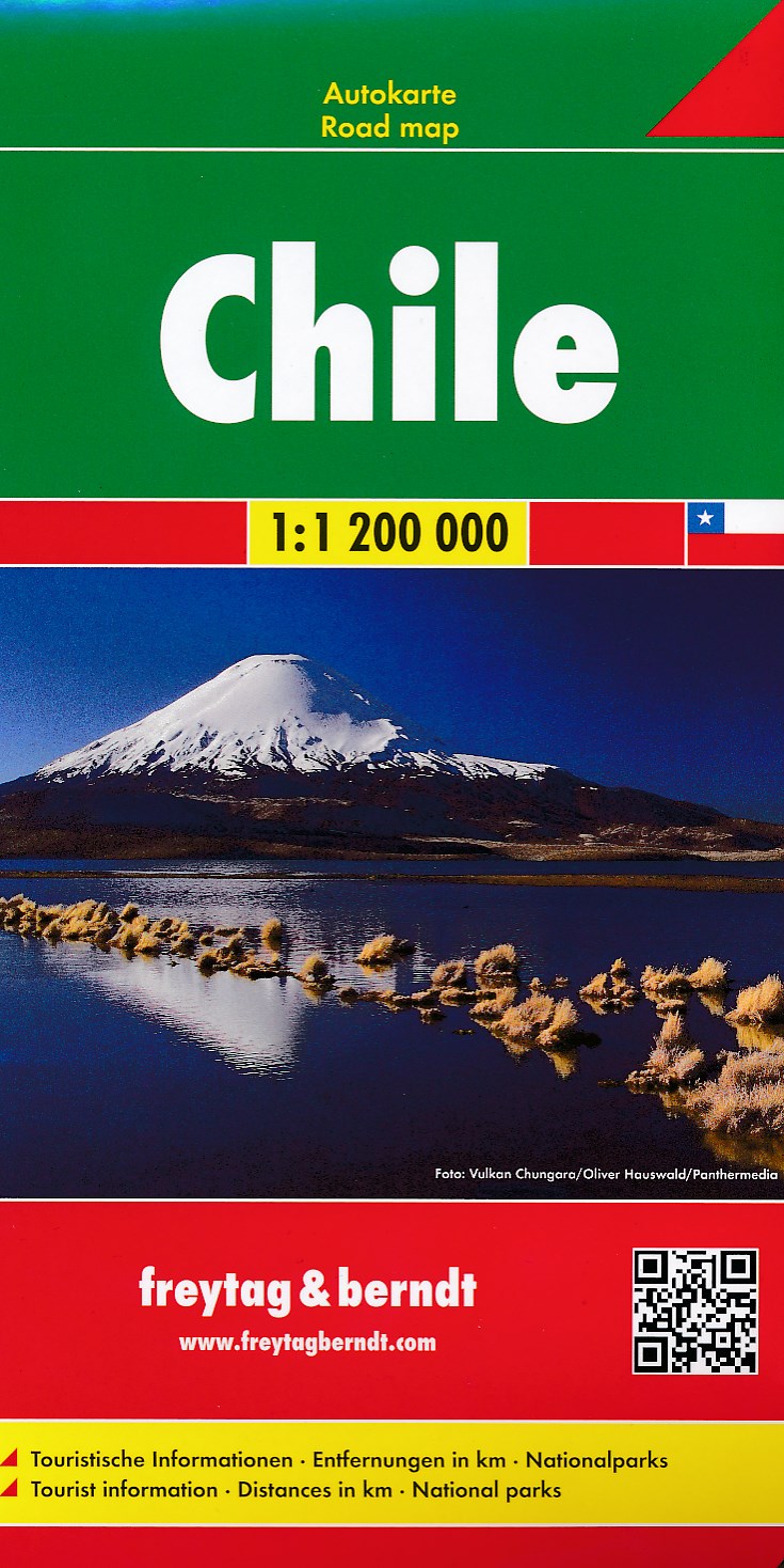 Online bestellen: Wegenkaart - landkaart Chili - Chile | Freytag & Berndt