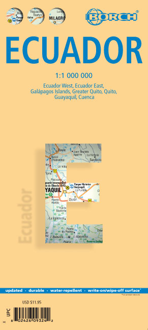 Online bestellen: Wegenkaart - landkaart Ecuador | Borch