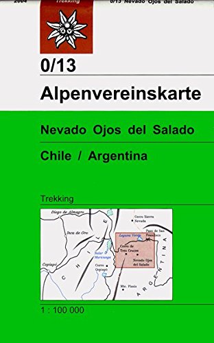 Online bestellen: Wandelkaart 0/13 Alpenvereinskarte Nevado Ojos del Salado - Chili / Argentinië | Alpenverein