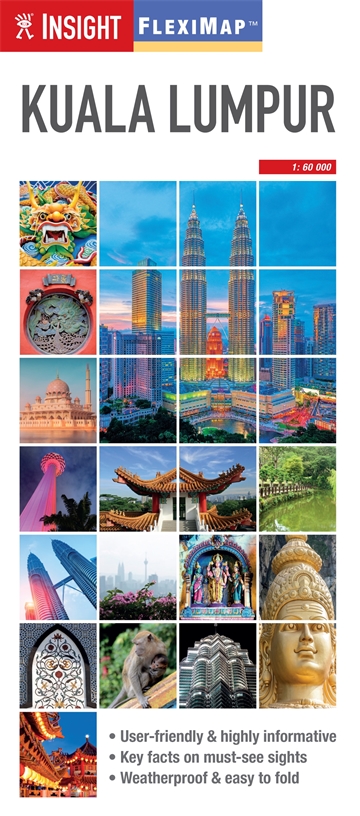 Online bestellen: Wegenkaart - landkaart - Stadsplattegrond Fleximap Kuala Lumpur | Insight Guides