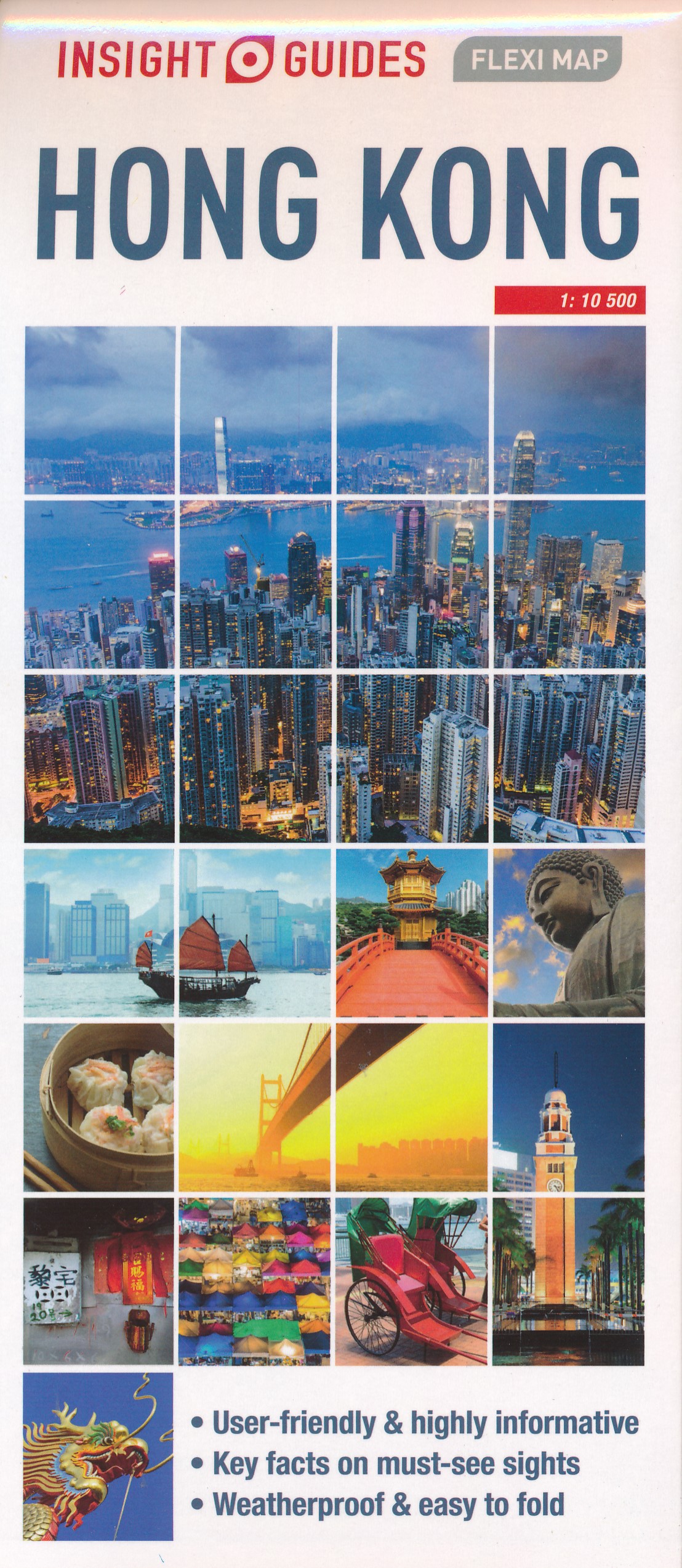 Online bestellen: Wegenkaart - landkaart - Stadsplattegrond Fleximap Hong Kong | Insight Guides