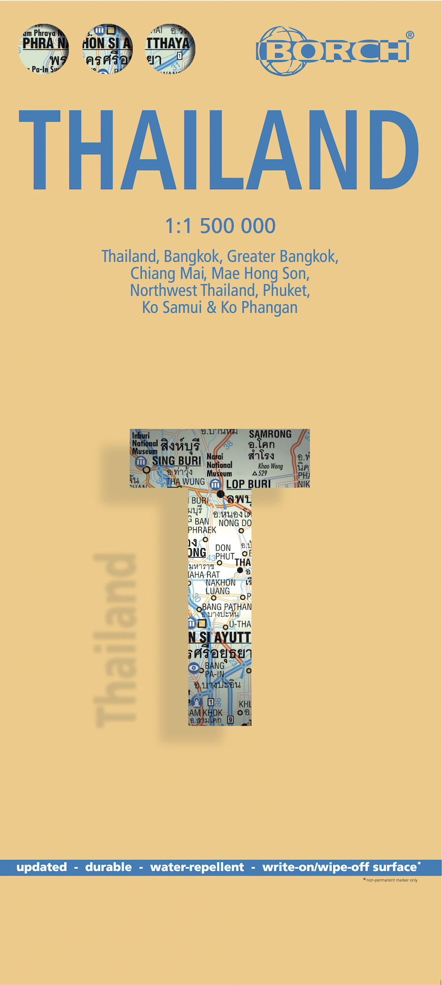 Wegenkaart – landkaart Thailand | Borch