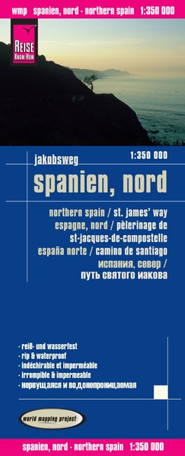 Online bestellen: Wegenkaart - landkaart Spanje Noord - Sint Jacobsroute | Reise Know-How Verlag