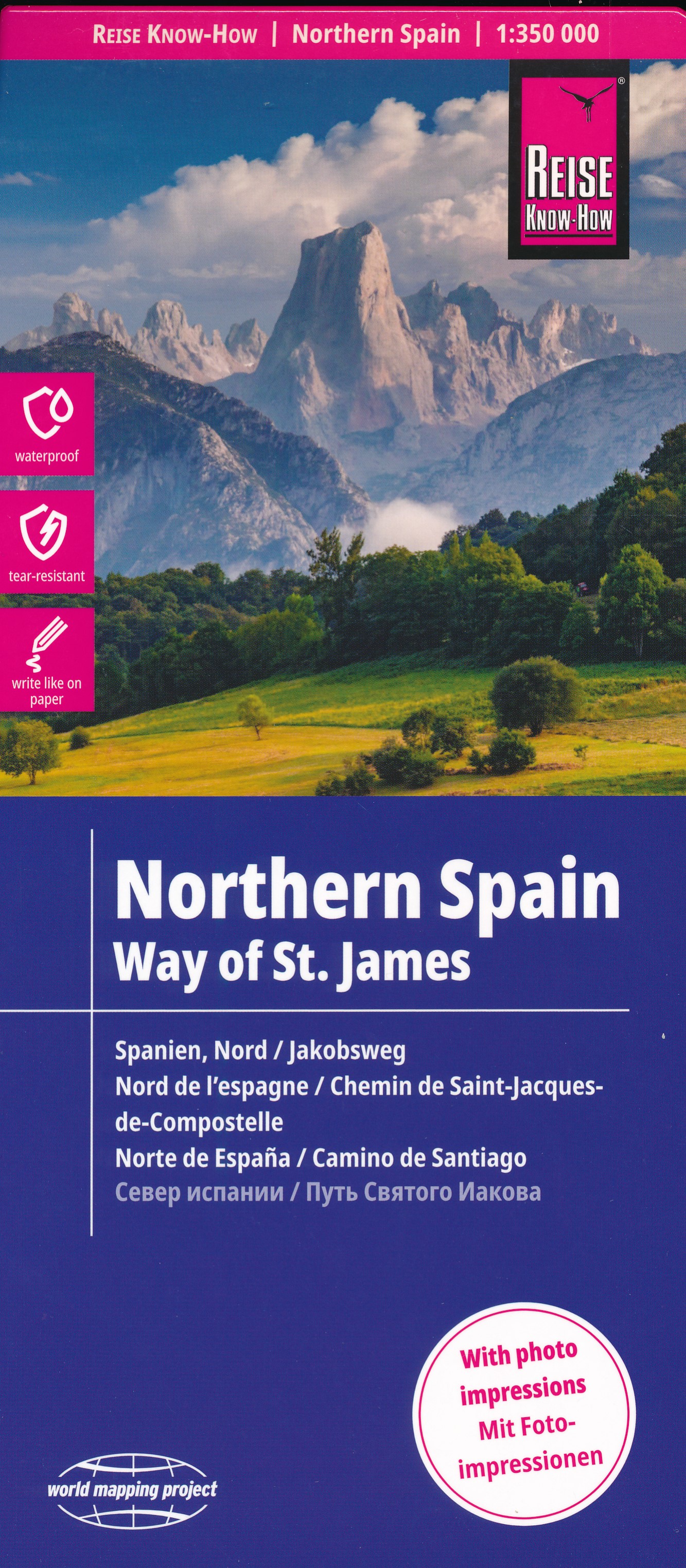Online bestellen: Wegenkaart - landkaart Spanje Noord - Sint Jacobsroute | Reise Know-How Verlag