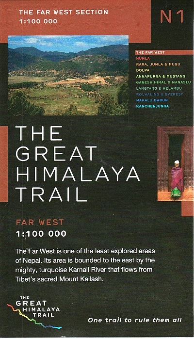 Online bestellen: Wandelkaart The Great Himalaya Trail | GHT