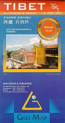 Wegenkaart - Landkaart 05 (Roadmap versie) Tibet - Bhutan - Nepal | Gizi Map | 