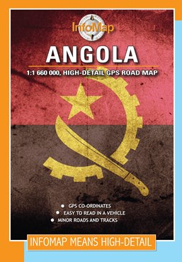 Online bestellen: Wegenkaart - landkaart Angola | Infomap