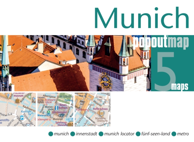 Online bestellen: Wegenkaart - landkaart - Stadsplattegrond Popout Map Munich - München | Compass Maps
