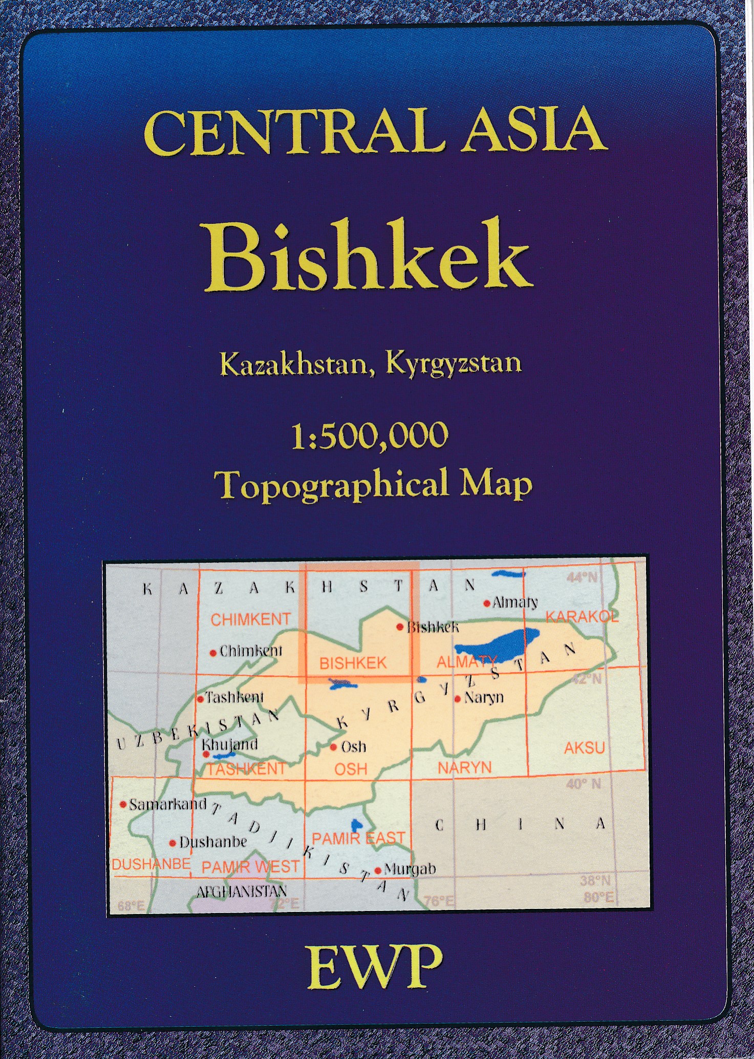Online bestellen: Wegenkaart - landkaart Topomaps Bishkek | EWP