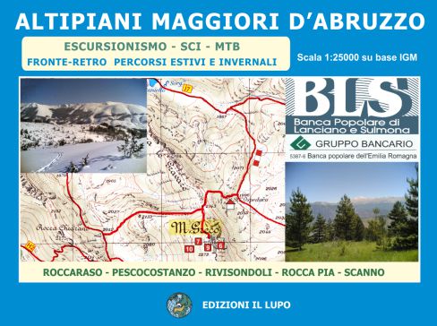 Online bestellen: Wandelkaart - Topografische kaart 10 Abruzzen - Altipiani maggiori d`Abruzzo | Edizione il Lupo