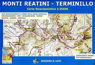 Online bestellen: Wandelkaart - Topografische kaart 15 Monti Reatini - Terminillo | Edizione il Lupo