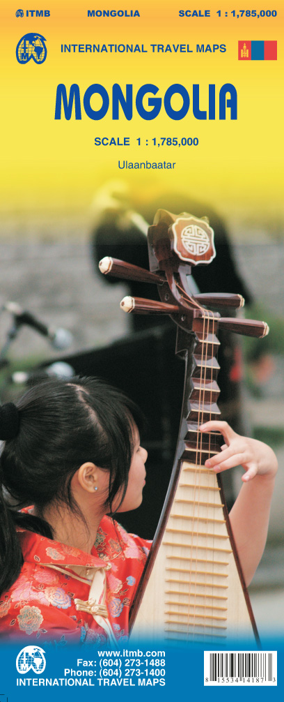 Landkaart - wegenkaart Mongolia - Mongolië | ITMB |