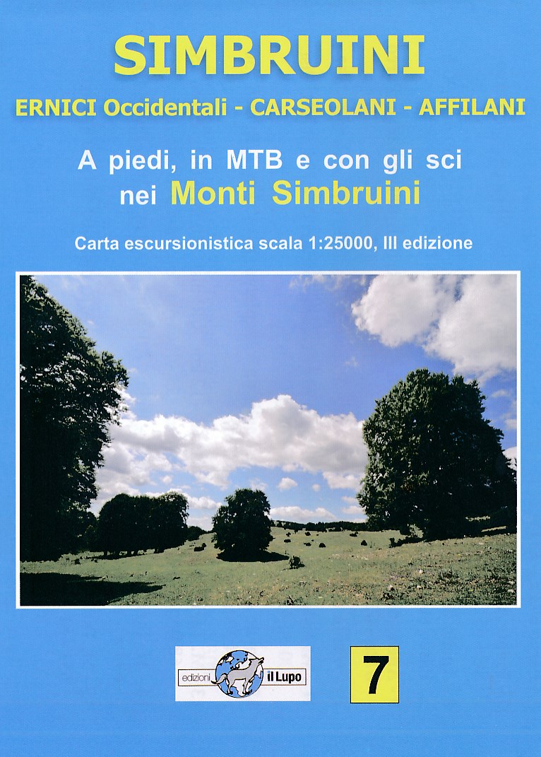 Online bestellen: Wandelkaart 07 Simbruini | Edizione il Lupo