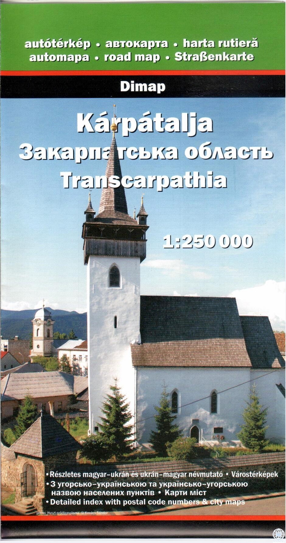 Online bestellen: Wegenkaart - landkaart Karpatalja - Transcarpthia - Transkarpaten - Ukraine | Dimap