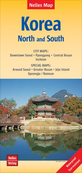Online bestellen: Wegenkaart - landkaart Korea (Noord en Zuid) | Nelles Verlag