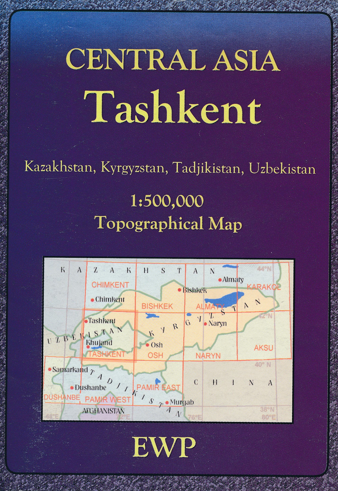Online bestellen: Wegenkaart - landkaart Topomaps Tashkent | EWP