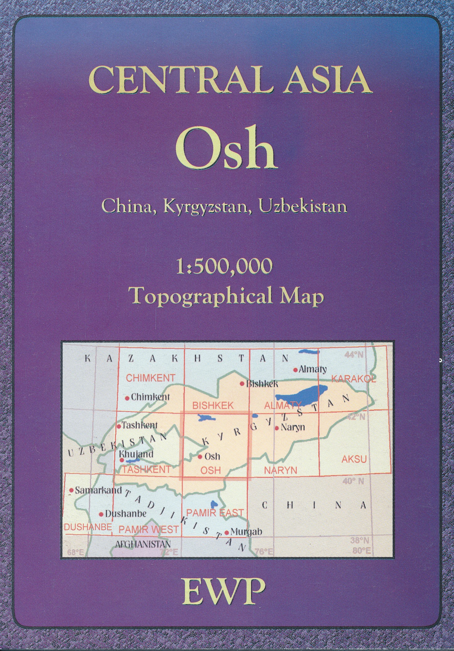 Online bestellen: Wegenkaart - landkaart Topomaps Osh | EWP