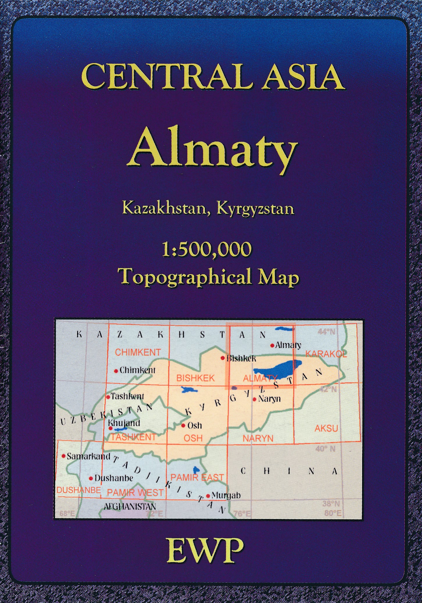 Online bestellen: Wegenkaart - landkaart Topomaps Almaty | EWP