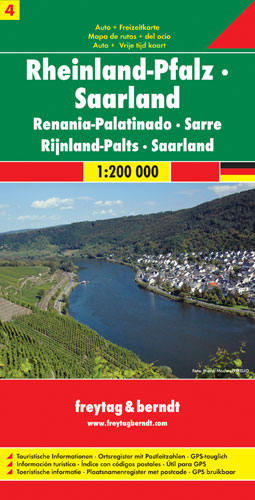 Online bestellen: Wegenkaart - landkaart 04 Rheinland-Pfalz - Saarland | Freytag & Berndt
