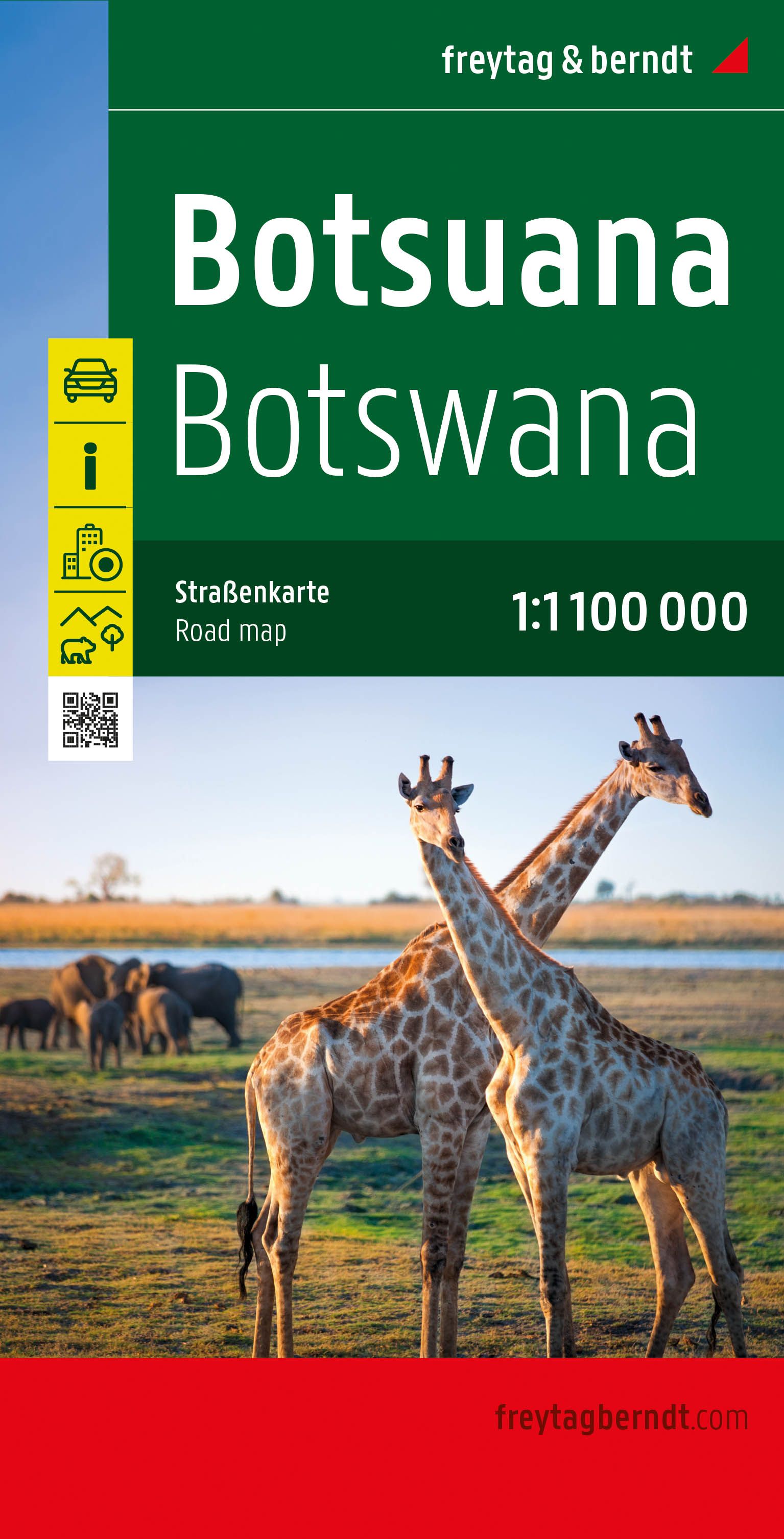 Online bestellen: Wegenkaart - landkaart Botswana | Freytag & Berndt