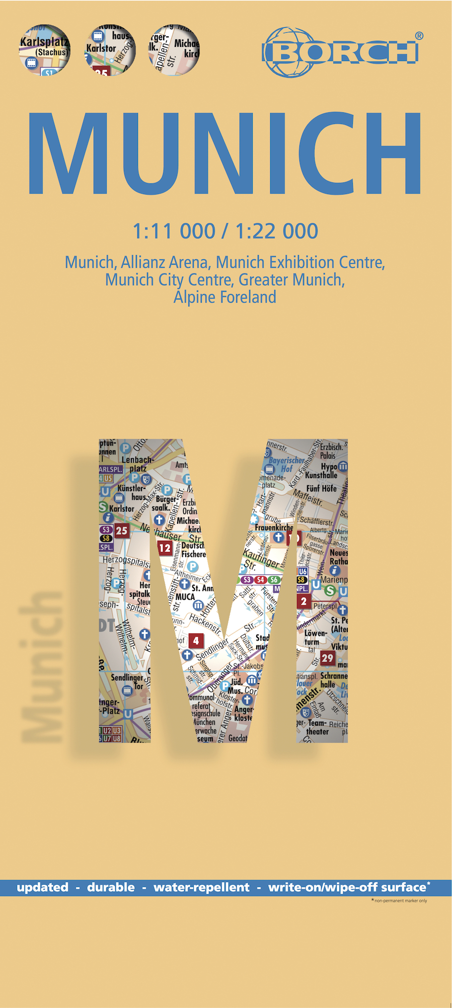 Stadsplattegrond Munchen – Munich | Borch