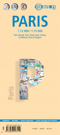 Online bestellen: Stadsplattegrond Parijs - Paris | Borch