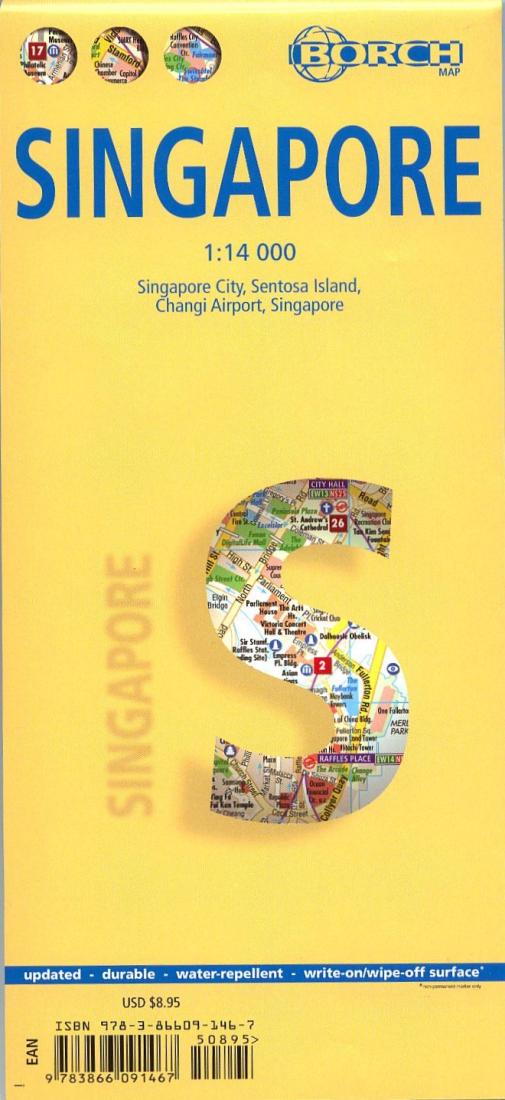 Online bestellen: Stadsplattegrond Singapore | Borch