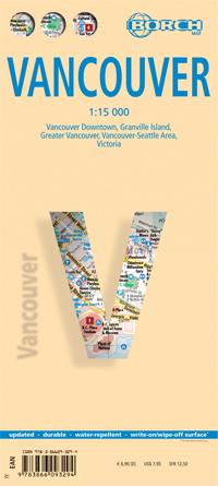 Online bestellen: Stadsplattegrond Vancouver | Borch