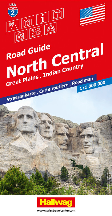 Wegenkaart - landkaart 2 North Central USA | Hallwag