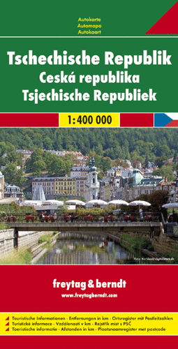 Online bestellen: Wegenkaart - landkaart Tsjechische Republiek - Tsjechië | Freytag & Berndt