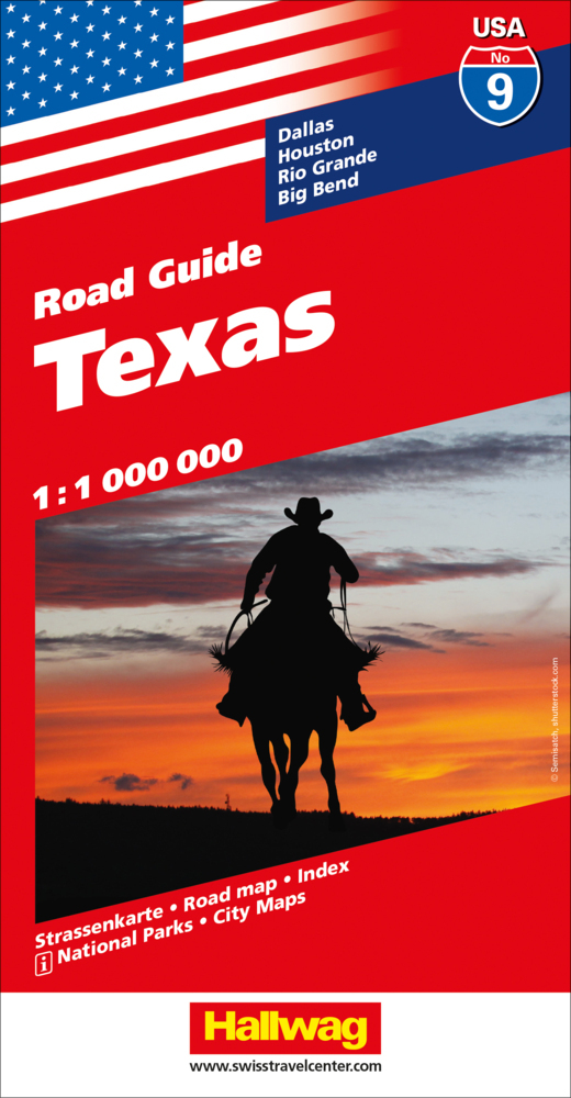 Online bestellen: Wegenkaart - landkaart 09 Texas | Hallwag