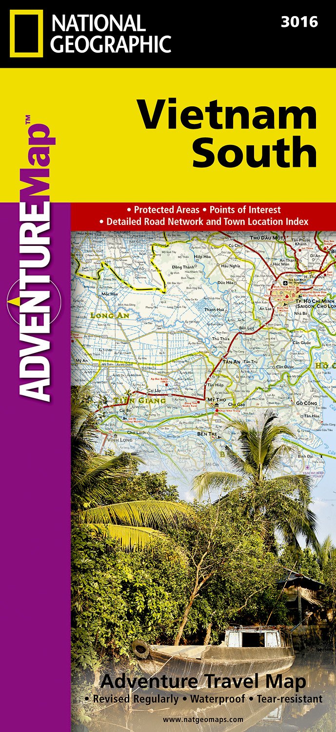 Online bestellen: Wegenkaart - landkaart 3016 Adventure Map Vietnam south - Zuid | National Geographic