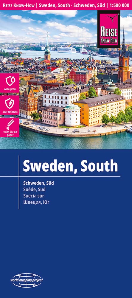 Online bestellen: Wegenkaart - landkaart Schweden süd - Zuid-Zweden | Reise Know-How Verlag