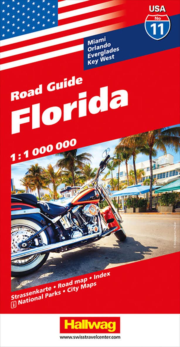 Online bestellen: Wegenkaart - landkaart 11 Florida | Hallwag