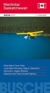 Wegenkaart - Landkaart Manitoba - Saskatchewan | Busche maps | 