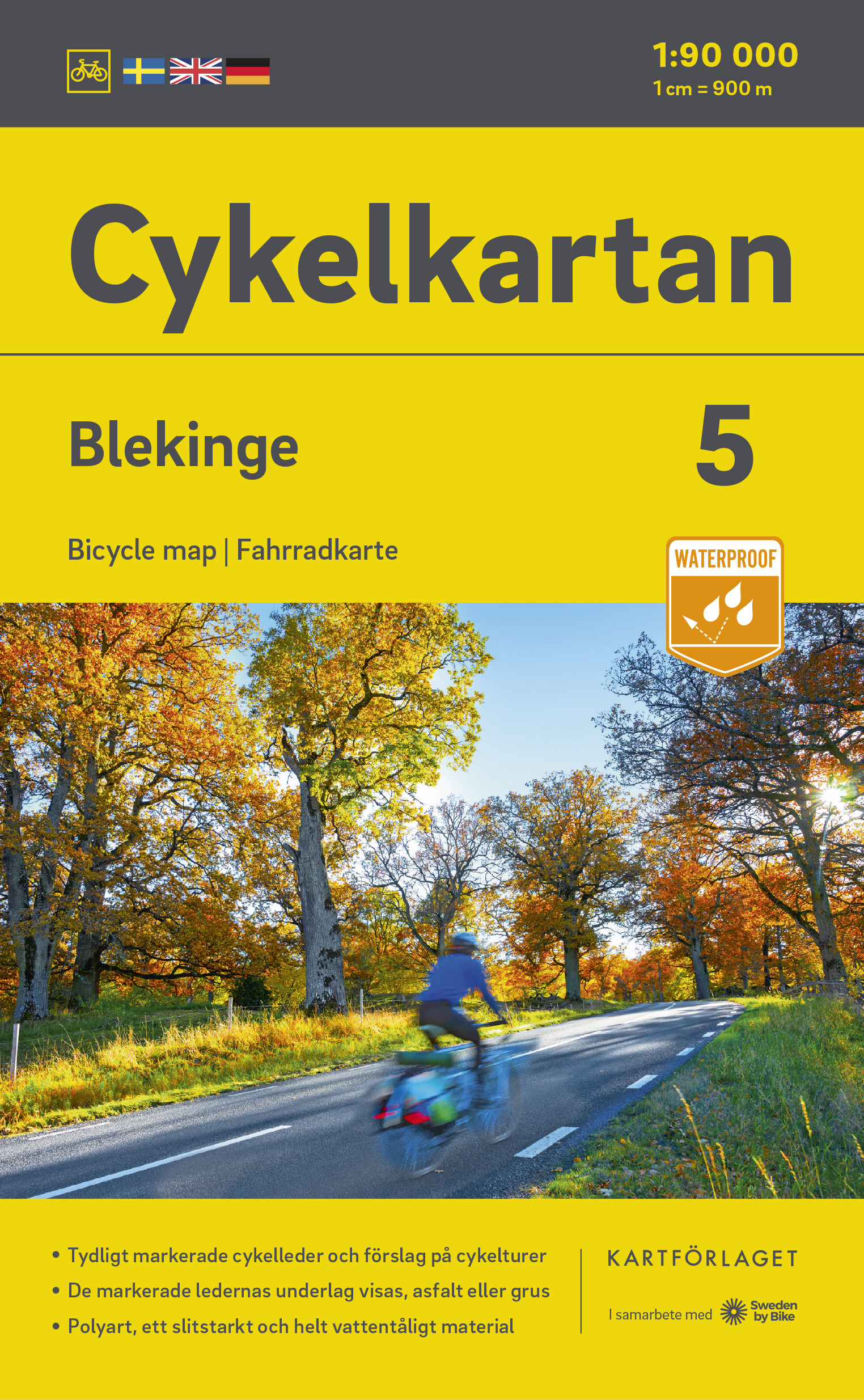 Online bestellen: Fietskaart 05 Cykelkartan Blekinge | Norstedts