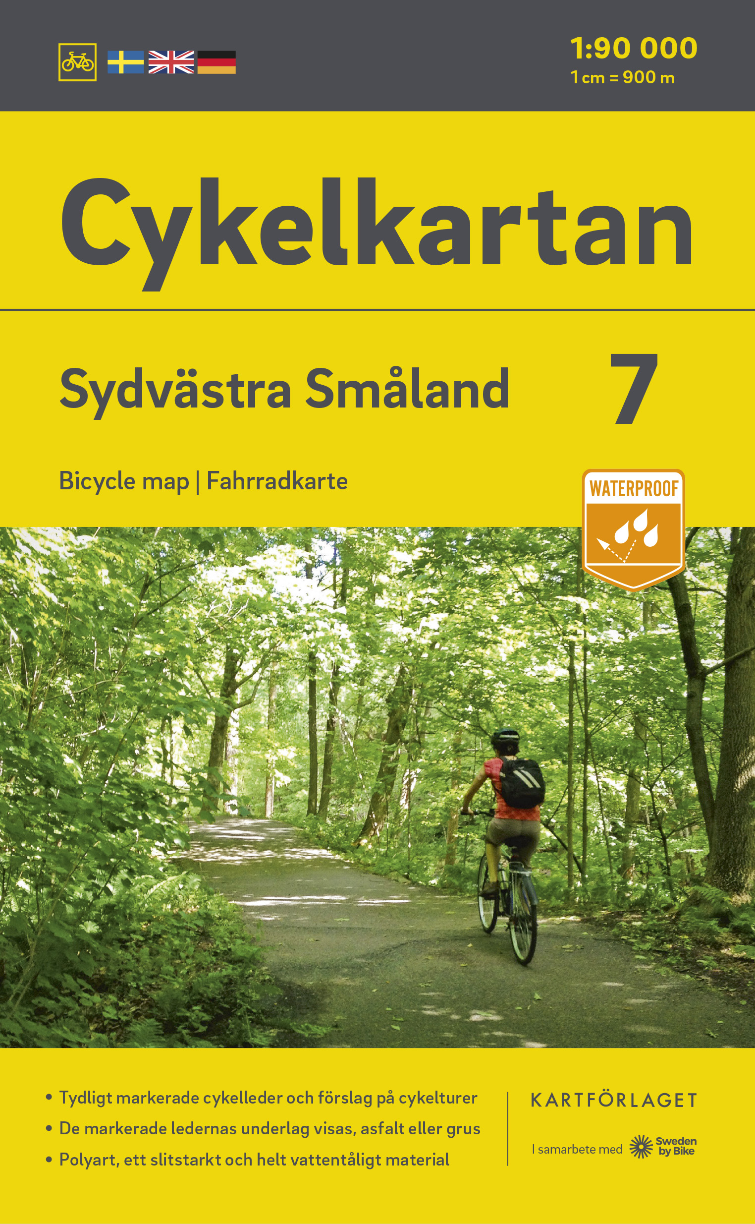 Online bestellen: Fietskaart 07 Cykelkartan Sydvästra Småland - zuidwest Smaland | Norstedts
