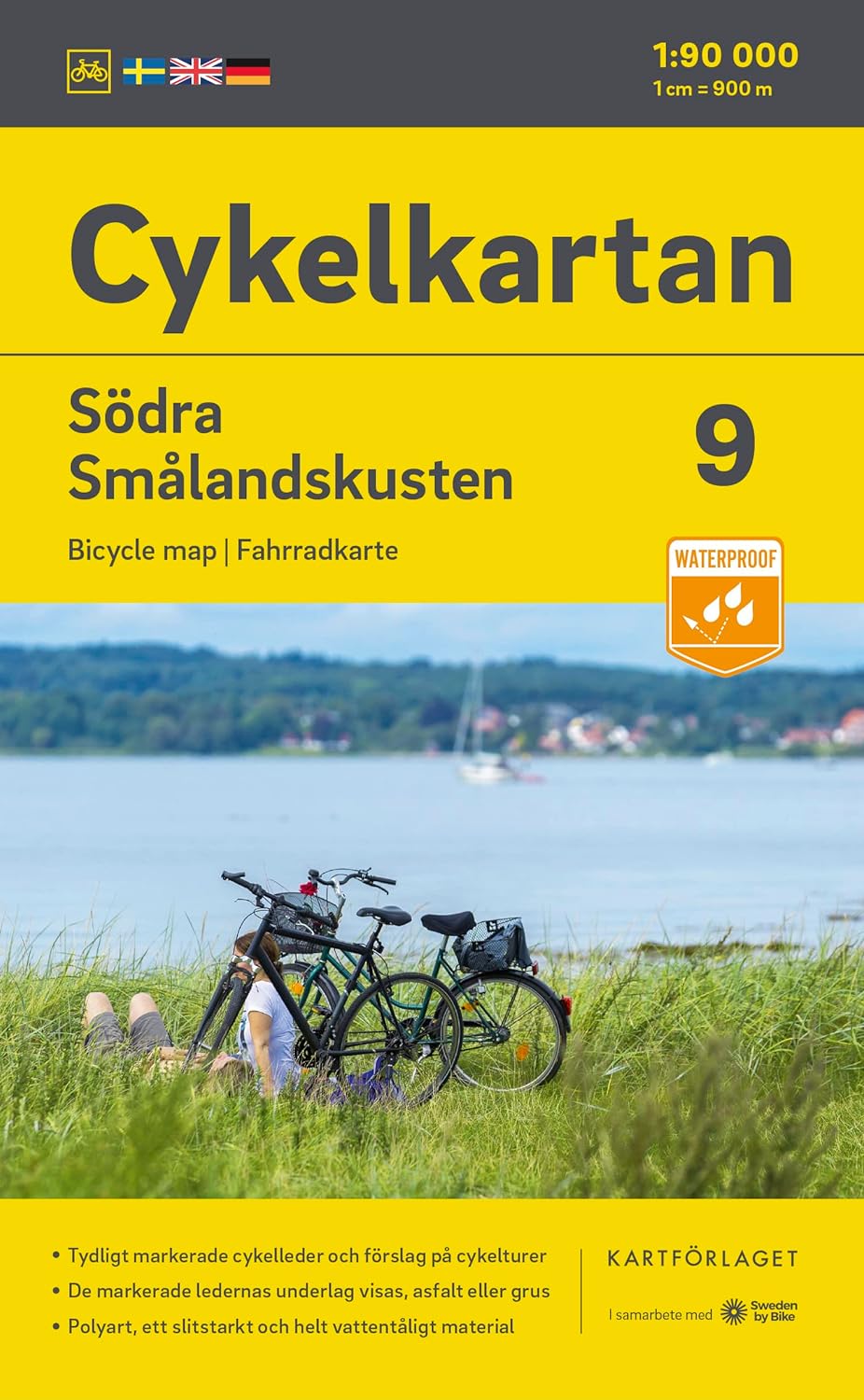 Online bestellen: Fietskaart 09 Cykelkartan Södra Smålandskusten - zuid Smaland | Norstedts