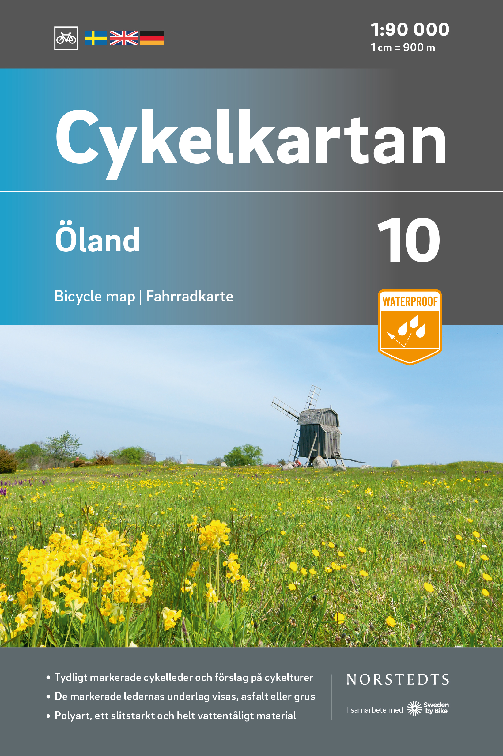 Online bestellen: Fietskaart 10 Cykelkartan Öland - Oland | Norstedts
