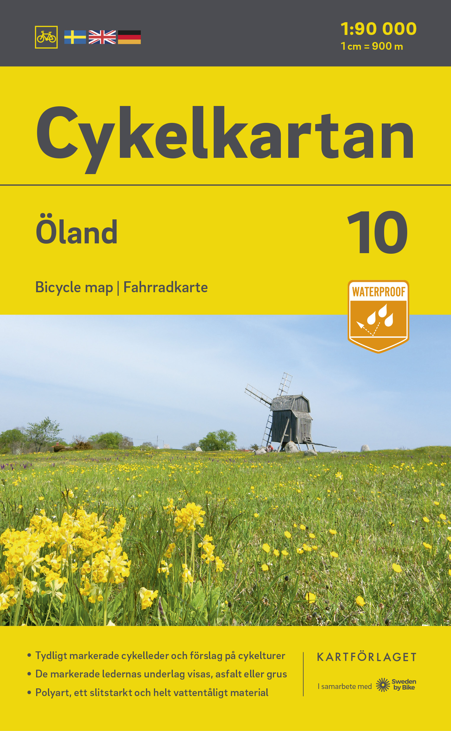 Fietskaart 10 Cykelkartan Öland – Oland | Norstedts