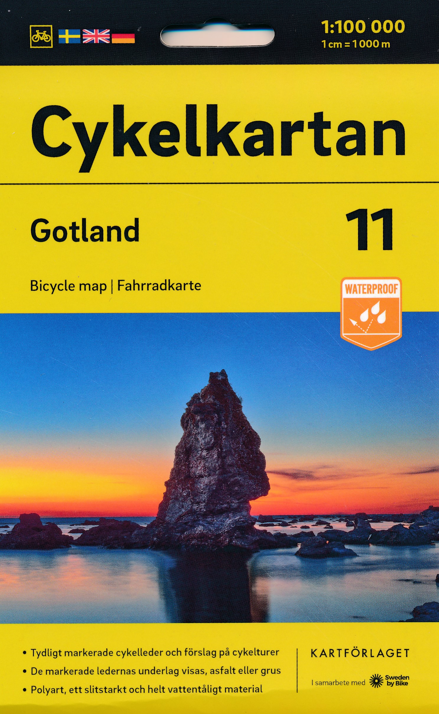 Online bestellen: Fietskaart 11 Cykelkartan Gotland | Norstedts